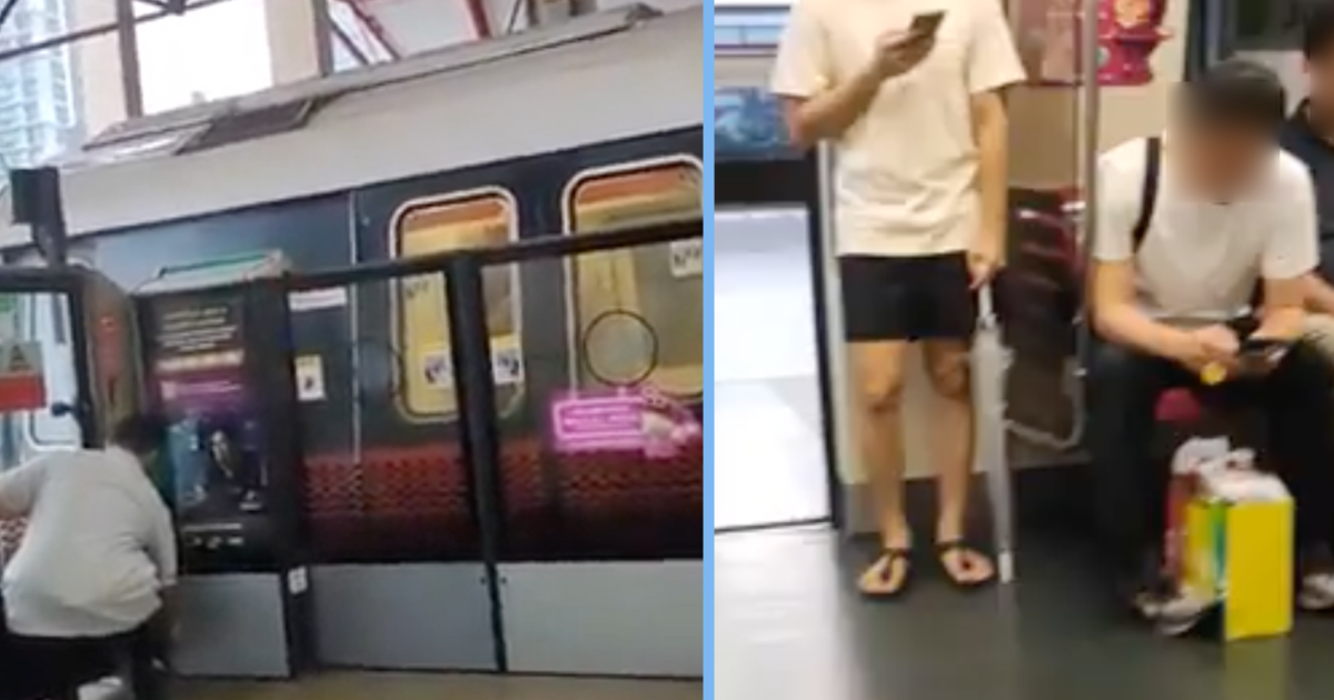 Boy Purposely Jammed MRT Platform Doors at Jurong East to Post Video on