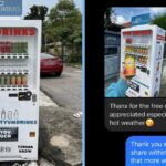 Family of Doctors Set Up Vending Machine With Free Drinks Outside House for Deliverymen & Garbage Collectors