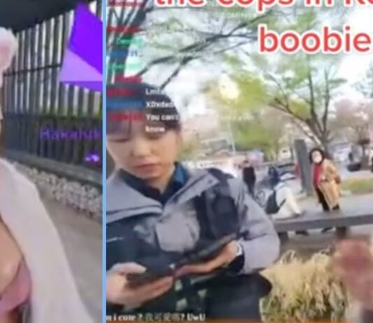 Kiaraakitty Got Stopped by Police Officers in Seoul for “Having Her Boobs Out”