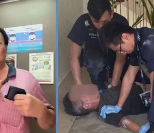 69YO Pinned Down & Tied Robber Who Tried to Rob Him in Bukit Panjang HDB Lift