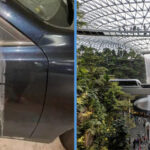 White Paint Allegedly Fell from Ceiling Onto a Car Parked in Jewel Changi Airport
