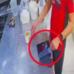 Man Caught by CCTV After Stealing iPad Used to Order Food in Restaurant