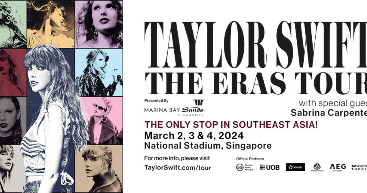 Taylor Swift Holding Concert in Singapore in March 2024 With Ticket