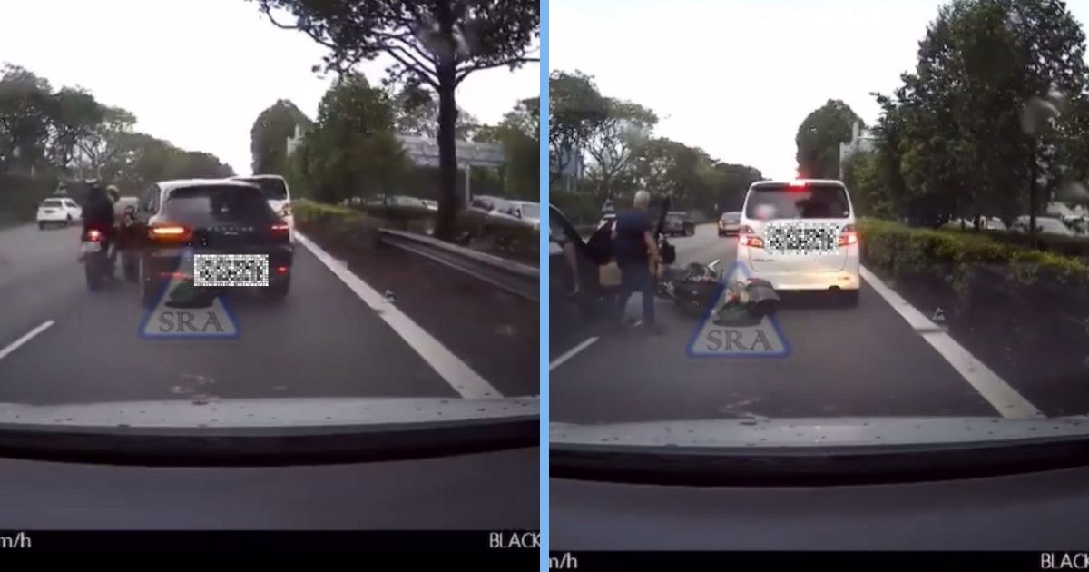 After Porsche Driver Knocked Into LaneSplitting Bike, Another Lane