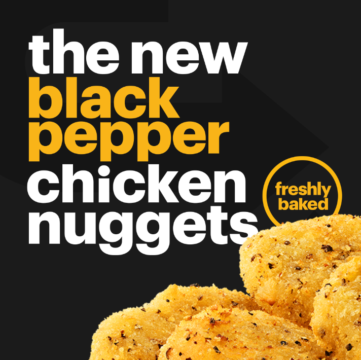 black pepper chicken nuggets