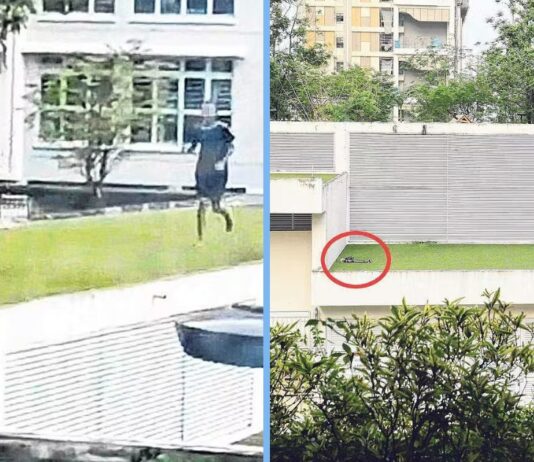 Teens Play Football & Run Around Dangerously on Punggol Car Park Rooftop