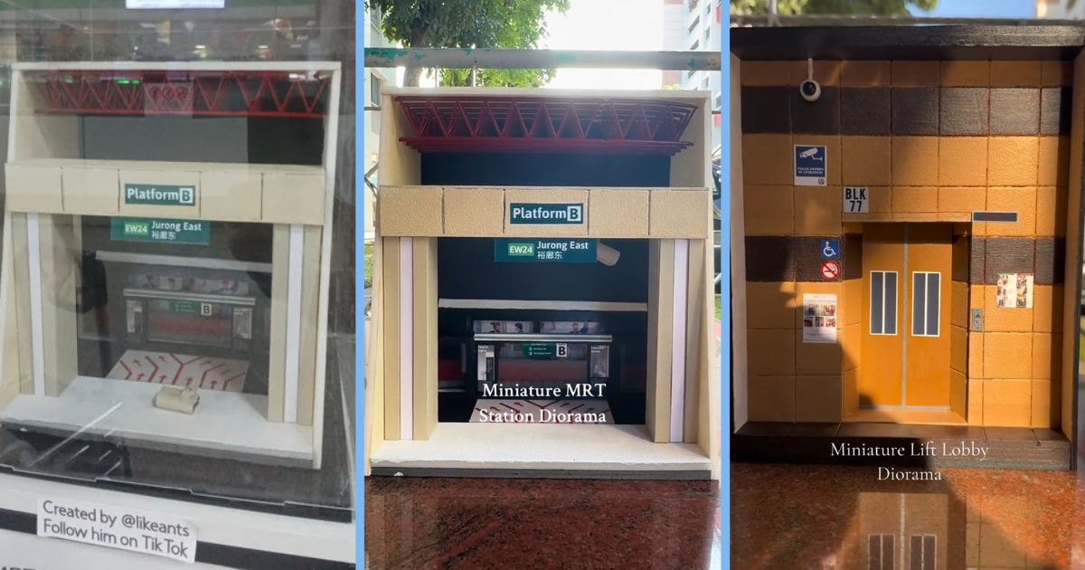 Jurong East MRT Station Displays Miniature of Itself; Creator Also Made ...