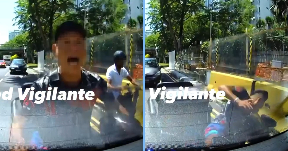 PMA Rider on Road Rear-Ends Car in Katong; Netizens Enraged by His ...