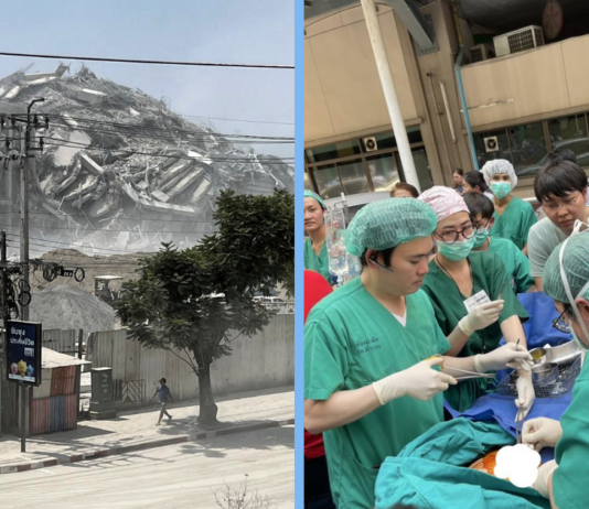 doctor-performs-outdoor-surgery-bangkok-earthquake