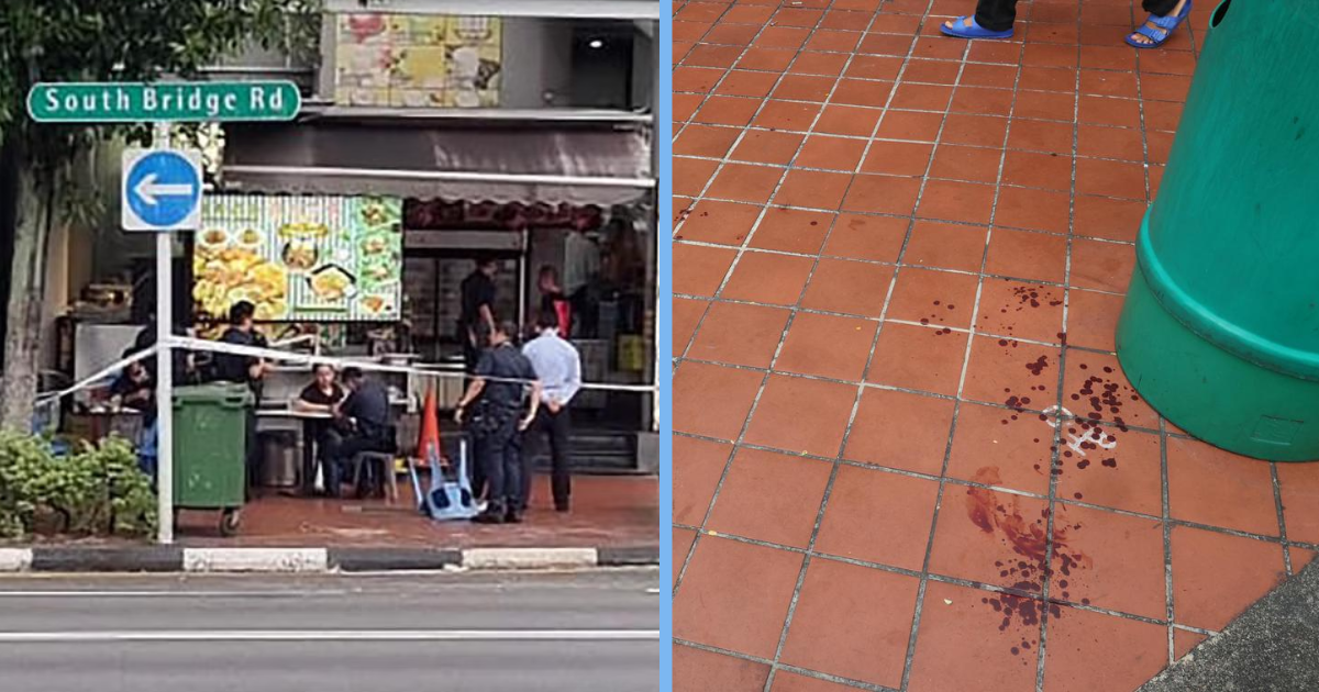 Man Injured with Wine Glass in Violent Brawl Outside South Bridge Road ...