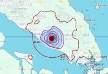 2.9-Magnitude Earthquake Strikes Johor, 8th in Less Than Two Weeks