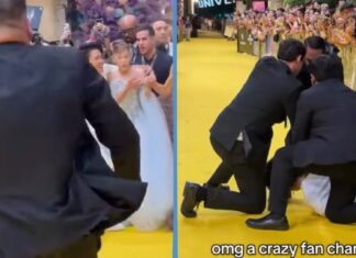 Serial Event Crasher Wraps Arm Around Ariana Grande at Singapore Premiere, Arrested by Police