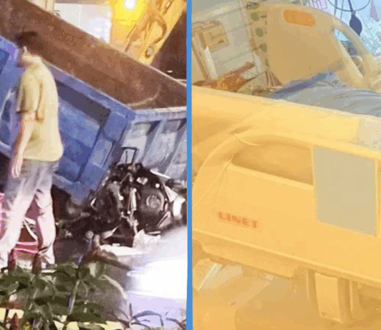 Delivery Rider Hospitalised with Exposed Bone Wound after Collision with Lorry on Commonwealth Avenue delivery-rider-crash-lorry