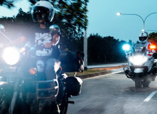 Singapore Traffic Police on the road, as average-speed cameras are trialled on the BKE