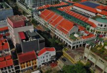 Bugis Junction in Singapore, where a site-specific Sherlock Holmes experience opens across nearby malls