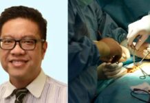 S’pore Doctor Restricted From Surgery for 18 Months After Patient Died When Wrong Arteries Were Cut Urologist Fong Yan Kit beside a surgical operating scene