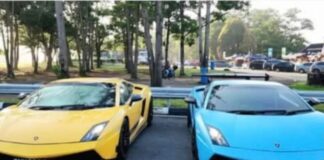 Lamborghini and luxury lifestyle imagery linked to Singapore wealth gurus case