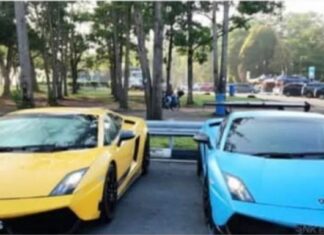 Lamborghini and luxury lifestyle imagery linked to Singapore wealth gurus case