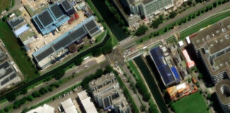 The junction of Admiralty Road West and Woodlands Avenue 10, where a mid-road confrontation took place