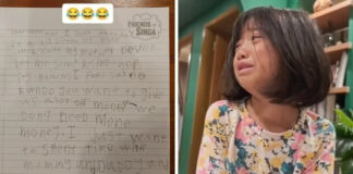 Six-year-old Sarah handwritten letter to PM Lawrence Wong