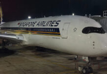 Business Class Passenger Caught Smoking in an SIA Toilet on a Singapore to Shanghai Flight A Singapore Airlines aircraft at the gate, the kind of flight where smoking in the toilet is banned