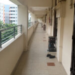 An HDB corridor in Tampines, where a neighbour-noise mediation pilot is now being expanded nationwide