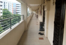 From 1 Sep, Noisy Neighbours Can Be Ordered to Mediation, Ignoring It Can Mean a S$1,500 Fine An HDB corridor in Tampines, where a neighbour-noise mediation pilot is now being expanded nationwide