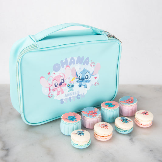 Disney Stitch and Angel Snowskin Mooncake Set with Stitch Bag