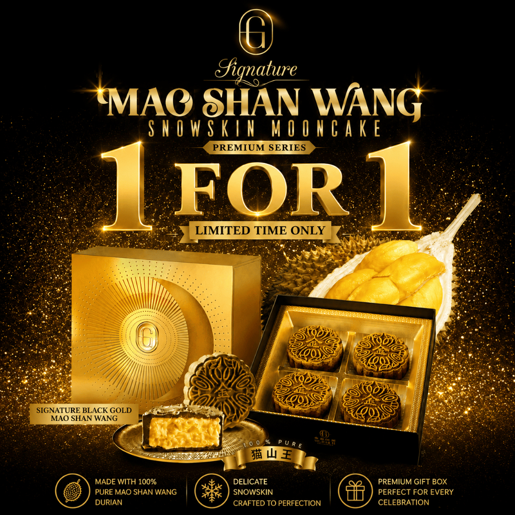 Golden Moments Signature Premium Mao Shan Wang Durian Snowskin Mooncake 1-for-1