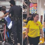 Police and responders at a Bedok North coffee shop after an alleged assault