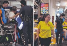Police and responders at a Bedok North coffee shop after an alleged assault