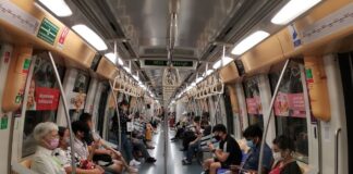 Singapore MRT train, illustrating public transport fare changes