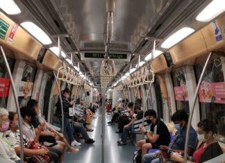 Bus and Train Fares to Rise by Up to 13 Cents From 26 Dec Singapore MRT train, illustrating public transport fare changes