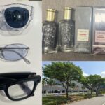 16-Year-Old Uzbek Teen Allegedly Steals Over S$4,800 From 6 Changi Airport Shops; Mother Also to Be Charged Sunglasses perfume and Changi Airport control tower collage related to transit-area shop theft case