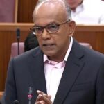 Home Affairs Minister K Shanmugam speaking in Parliament