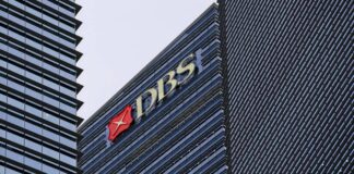 DBS Bank headquarters tower in Singapore