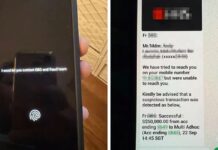 Remote-lock taunt message and fake DBS WhatsApp alert from family via Lianhe Zaobao