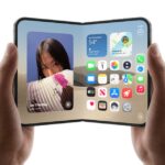Apple iPhone Duo foldable phone opening to large display