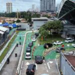 Foreign Cars Must Have Valid VEP Before Travellers Can Submit SG Arrival Card From 6 Oct Cars and motorcycles queuing at Bangunan Sultan Iskandar Johor Bahru CIQ on the Causeway approach for foreign-vehicle entry toward Singapore