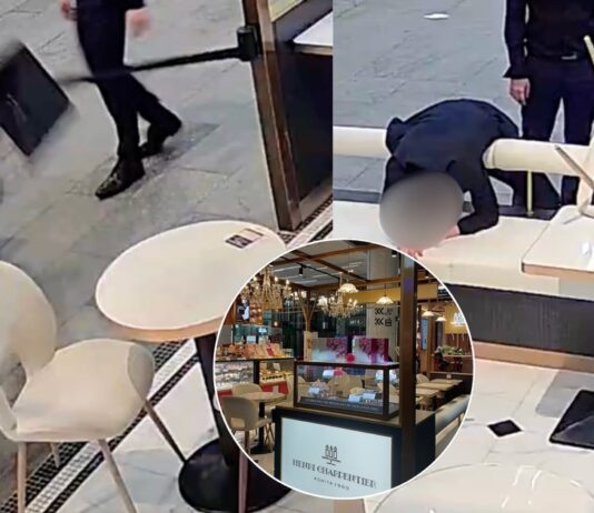 Henri Charpentier Orchard Central pastry shop related to alleged early-morning furniture damage incident