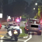 20-Year-Old Allegedly Drove Against Traffic in Jurong West, Hit Car and Van; Etomidate Detected in Blood Vehicle on centre divider kerb Jurong West SPF