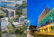 Marina Square Mall To Close In 2027 For Major Redevelopment With New Homes, Hotel And Offices Marina Square mall at night beside SingLand redevelopment rendering of new towers