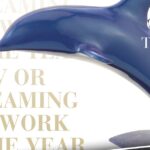 Blue Dolphin trophy graphic for Cannes Corporate Media & TV Awards TV or Streaming Network of the Year (Cannes Corporate)