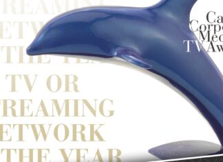 Blue Dolphin trophy graphic for Cannes Corporate Media & TV Awards TV or Streaming Network of the Year (Cannes Corporate)