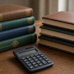 Former MUIS Senior Director Jailed 7 Weeks Over Misappropriation of More Than S$68,000 Meant for Religious School Stack of textbooks and financial ledgers on a desk, non-literal illustration for religious school funds court case