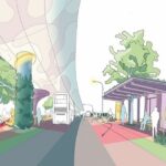 Official LTA North-South Corridor viaduct concept rendering for delayed NSC project