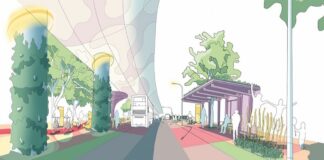 Official LTA North-South Corridor viaduct concept rendering for delayed NSC project