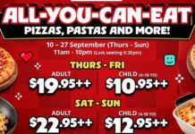 Pizza Hut Singapore Bringing Back 90-Minute Buffet From S$19.95++ at 6 Outlets Pizza Hut Singapore all-you-can-eat buffet pizza promotion