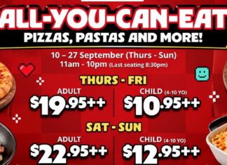 Pizza Hut Singapore all-you-can-eat buffet pizza promotion