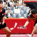 Singapore table tennis players Izaac Quek and Koen Pang at Asian Games